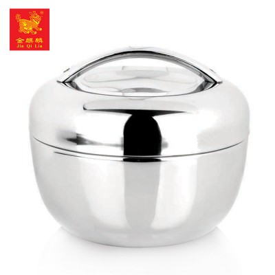 high quality apple shape stainless steel vacuum insulated lunch box for sale