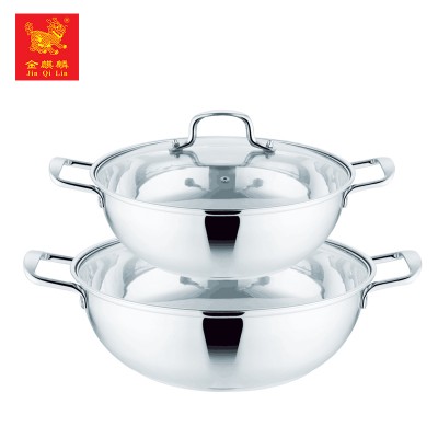 latest thickening double bottom food warmer hot pot for kitchen use