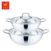 latest thickening double bottom food warmer hot pot for kitchen use