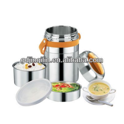 wholesale vacuum insulated double wall stainless steel food container set for sale